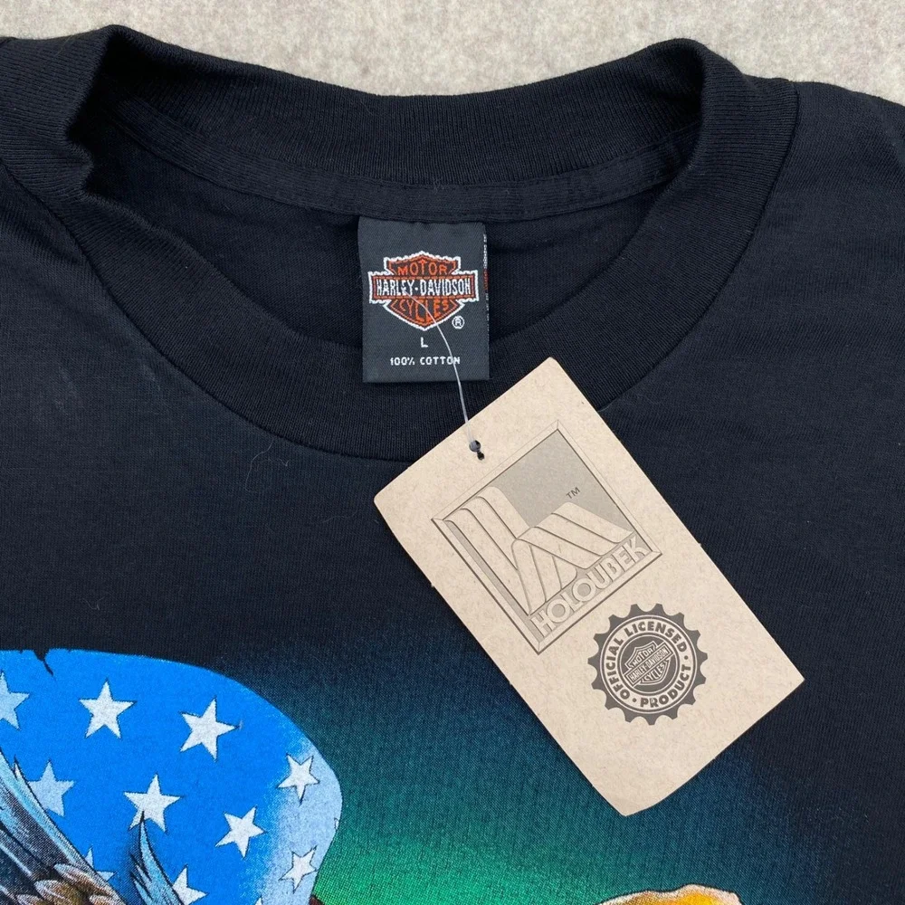 Vintage 1995 Harley-Davidson Tokyo Japan American Legend Eagle T-Shirt Black XL
